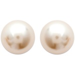 Boucles d'oreilles en plaqué-or et perles d'imitation de Majorque.