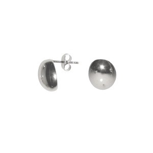 Boucles d'oreilles pendantes en acier argenté.
