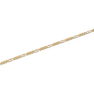 Bracelet chaîne maille gourmette limée alternée 1.3 en plaqué or jaune 18 carats.