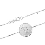 Bracelet avec motif de la constellation du signe du zodiaque Gémeaux (Gemini en latin) en argent 925/000 rhodié et oxydes de zirconium.