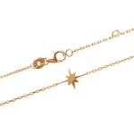 Bracelet étoile en plaqué or.
