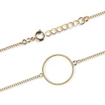 Bracelet avec cercle en plaqué or.
