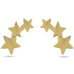 Boucles d'oreilles étoiles en plaqué or 18 carats.