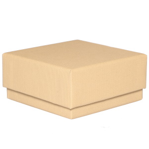 Ecrin pour parure de couleur marron. Intérieur mousse.