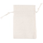 Petite pochette sachet cadeau en lin idéale pour bagues, chaînes ou boucles d'oreilles.