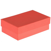 Boîte cadeaux écrin pour parure en carton de couleur rouge. Intérieur en mousse.