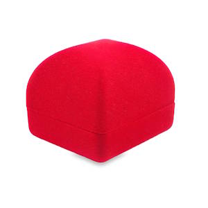 Boîte à bijoux rouge élégante, idéale pour présenter vos précieux trésors. Son design compact et sa finition velours ajoutent une touche de luxe discrète, parfaite pour un cadeau spécial ou pour organiser votre collection avec style.  Son design compact et élégant en fait un écrin idéal pour vos bagues.