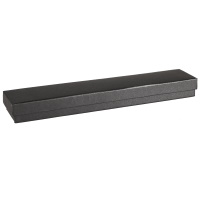 Magnifique écrin pour bracelet, gourmette ou chaîne en carton de couleur noir. Intérieur en mousse avec attaches.