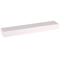 Magnifique écrin pour bracelet, gourmette ou chaîne en carton de couleur blanc. Intérieur en mousse avec attaches.