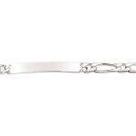 Bracelet identité en argent 925/000. Maille super cheval alternée.  Absolument indémodables, Les gourmettes personnalisables sont idéales à offrir aux adultes comme aux adolescent.e.s  Ce modèle est généralement considéré comme plutôt féminin, Mais peut bien entendu être porté par toutes et tous !