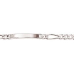 Bracelet identité en argent 925/000. Maille super cheval alternée 1.3.  Absolument indémodables, Les gourmettes personnalisables sont idéales à offrir aux adultes comme aux adolescent.e.s  Ce modèle est généralement considéré comme plutôt féminin, Mais peut bien entendu être porté par toutes et tous !