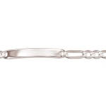 Bracelet identité en argent 925/000. Maille ultra plate alternée 1.2.  Absolument indémodables, Les gourmettes personnalisables sont idéales à offrir aux adultes comme aux adolescent.e.s  Ce modèle est généralement considéré comme plutôt féminin, Mais peut bien entendu être porté par toutes et tous !