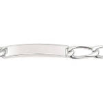 Bracelet gourmette en argent 925/000. Maille super cheval.  Absolument indémodables, Les gourmettes personnalisables sont idéales à offrir aux adultes comme aux adolescent.e.s.  Ce modèle est généralement considéré comme plutôt masculin, Mais peut bien entendu être porté par toutes et tous !