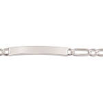 Bracelet identité en argent 925/000. Maille ultra plate alternée 1.1.  Absolument indémodables, Les gourmettes personnalisables sont idéales à offrir aux adultes comme aux adolescent.e.s.  Ce modèle est généralement considéré comme plutôt féminin, Mais peut bien entendu être porté par toutes et tous !