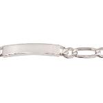 Bracelet identité en argent 925/000. Maille ultra plate alternée 1.1.  Absolument indémodables, Les gourmettes personnalisables sont idéales à offrir aux adultes comme aux adolescent.e.s.  Ce modèle est généralement considéré comme plutôt masculin, Mais peut bien entendu être porté par toutes et tous !