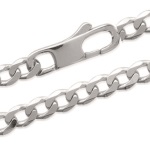 Chaîne en argent 925/000 maille ultra plate.