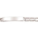 Bracelet gourmette en argent 925/000.  Absolument indémodables, Les gourmettes personnalisables sont idéales à offrir aux adultes comme aux adolescent.e.s.  Ce modèle est généralement considéré comme plutôt féminin, Mais peut bien entendu être porté par toutes et tous !