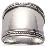 Bague large en argent 925/000.