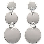 Boucles d'oreilles en argent 925/000.