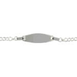 Bracelet gourmette en argent 925/000.