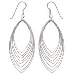 Boucles d'oreilles en argent 925/000.