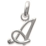 Pendentif en argent 925/000. Lettre A.