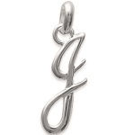 Pendentif en argent 925/000. Lettre J.