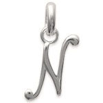 Pendentif en argent 925/000. Lettre N.