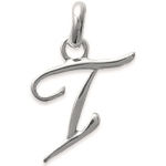 Pendentif en argent 925/000. Lettre I.