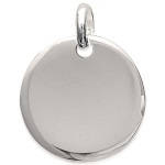 Pendentif rondelle bombé en argent 925/000. Le classique des pendentifs. Indémodable et toujours chic, vous pouvez le porter avec n'importe quelle chaîne et le faire graver à vos souhaits. Vous ne pourrez pas vous tromper, que ce soit pour homme, femme ou bien un adolescent.