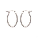 Boucles d'oreilles créoles en argent 925/000.