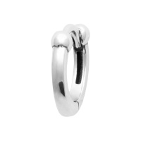 Bague d'oreille en argent 925/000 rhodié.