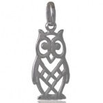 Pendentif chouette en argent 925/000.