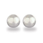 Boucles d'oreilles demi-boules en argent 925/000.