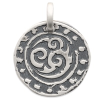 Pendentif avec motif tribal en argent 925/000.