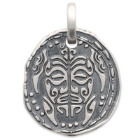 Pendentif avec motif tribal en argent 925/000.