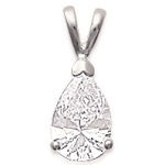 Pendentif en argent 925/000 et oxyde de zirconium.