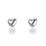 Boucles d'oreilles cœurs en argent 925/000.