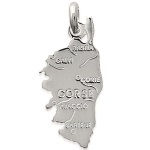 Pendentif Corse en argent 925/000.