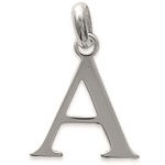 Pendentif en argent 925/000. Lettre A.