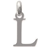 Pendentif en argent 925/000. Lettre L.