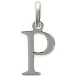 Pendentif en argent 925/000. Lettre P.