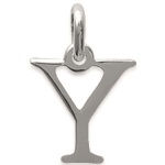 Pendentif en argent 925/000. Lettre Y.