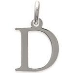 Pendentif en argent 925/000. Lettre D