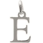 Pendentif en argent 925/000. Lettre E.