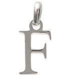 Pendentif en argent 925/000. Lettre F.