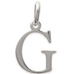 Pendentif en argent 925/000. Lettre G.