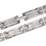 Bracelet pour homme en acier inoxydable 316L.