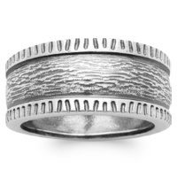 Bague anneau pour homme en argent 925/000.