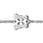 Bracelet papillon en argent 925/000.